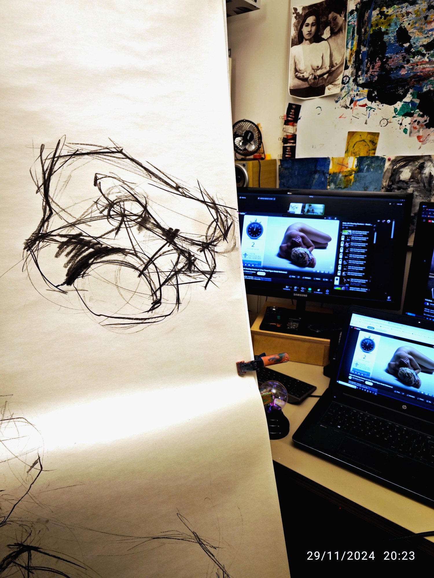 Virtual Studio – MA Fine Art Digital – drawing online Zoom session